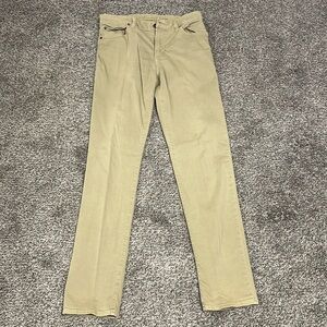 American Eagle Pants 32x34 Khaki Slim Straight Like New